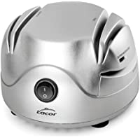 LACOR - 69141 - Afilador de Cuchillos Eléctrico- Cuatro ranuras con ventosa- Afila Cuchillos- Tijeras- Destornilladores…
